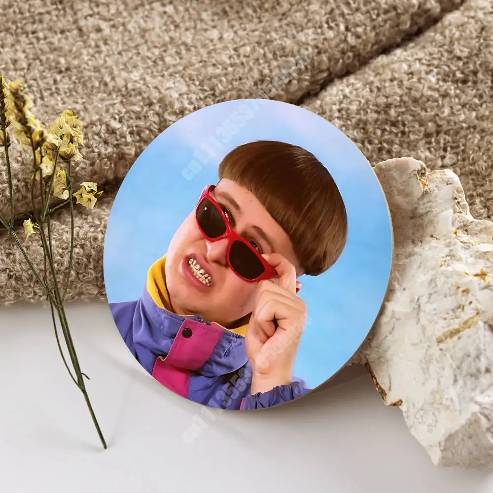 O-Oliver T-Tree Ugly Is Beautiful Wooden Cup Mat Cappuccino Vodka Juice Water Coaster for Flower Shop