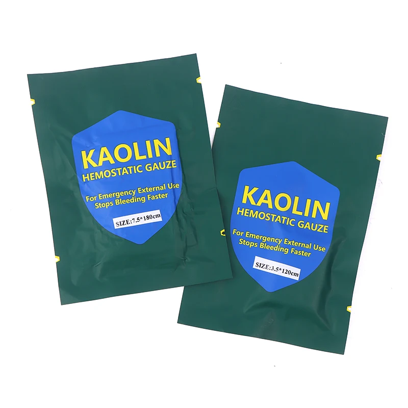 Hemostasis kaolin gauze Zeolite hemostatic gauze emergency trauma Z-Fold emergency kit medical wound