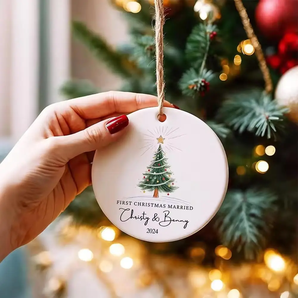 

1~20PCS Personalized Christmas Ornament, Custom New Family Ornament, Baby's First Christmas Ornament, Decorative Christmas Tree