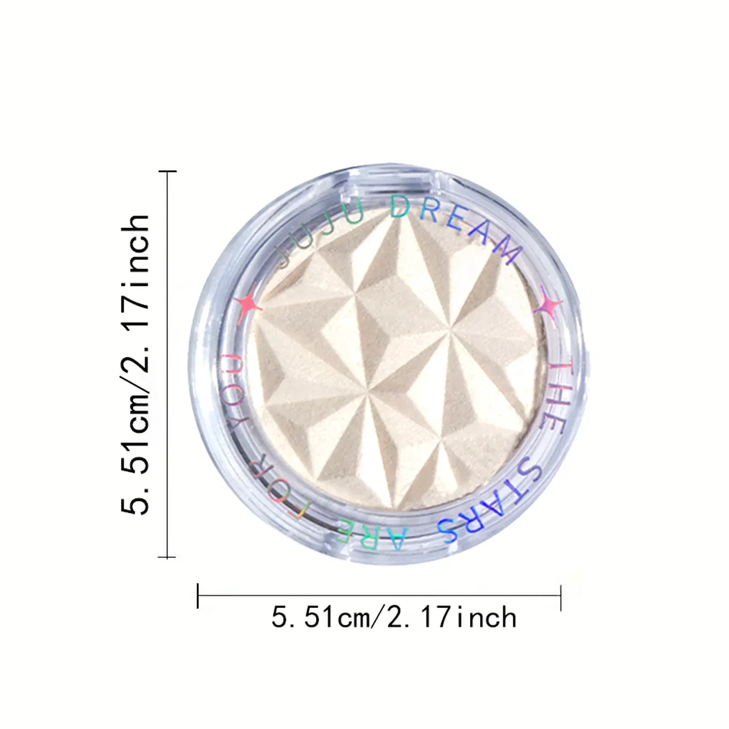 Shimmer Glow Highlighter – 2-kleurenpalet voor stralende huid, verhelderen en contouren, festival- en feestmake-up, langdurige glans