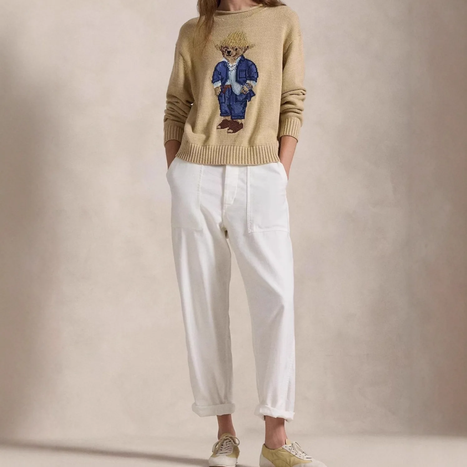 Women's New American Style Round Neck & High Neck Sweater - Oversized Long Sleeve Knit Top, Cozy Loose Fit, Trendy Casual Wear