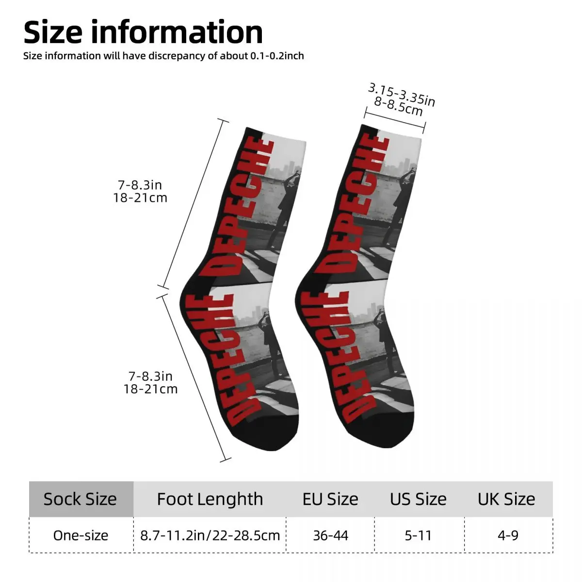 Depeche Cool Mode Strümpfe gedruckt Neuheit Socken Winter rutsch feste Socken Männer Skateboard atmungsaktive Socken