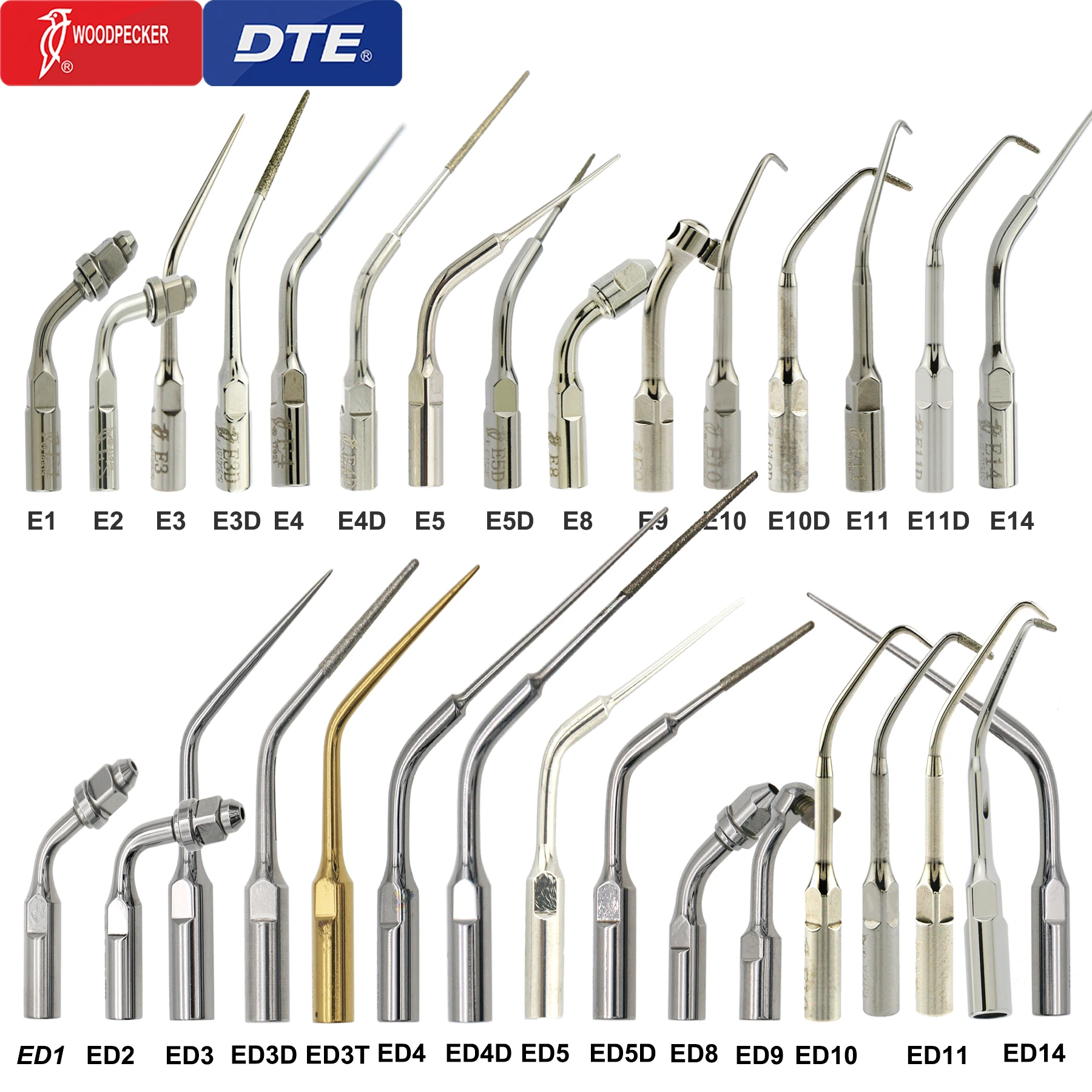 Woodpecker DTE Dental ultradźwiękowy skaler porady skalowanie końcówka Endo instrumenty stomatologiczne akcesoria medyczne Fit EMS Satelec NSK