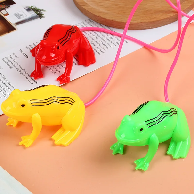 

Nostalgic Toys Air Pressure Jumping Frog New Children's Horse Wire-Controlled Airbag Blow Molding Will Jump Frog Animal Toy