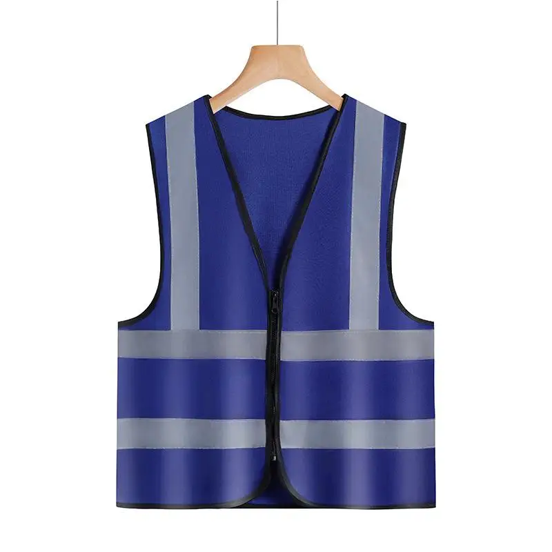 120g Zipper Safety Vest Road Traffic Duty Construction Welder Automotive Repairer Vest Cycling Jacket