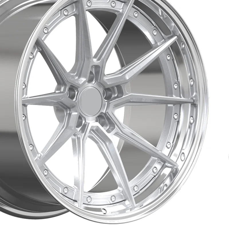 Forged Alloy Wheels 17 18 19 20 21 22 24 Inch 2-Piece Passenger Car Wheels Custom Classic 2 Piece Forged Wheels