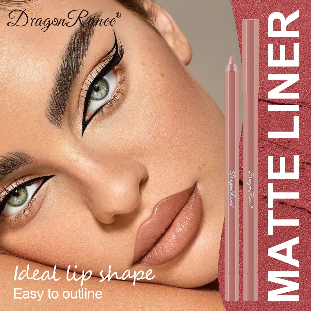 Lip Liner for Autumn and Winter, Matte, Brightening, Enhances Complexion, Velvet Matte Lipstick, Long-Lasting Effect, Non-Fading, Non-Stick Cup Lip Liner