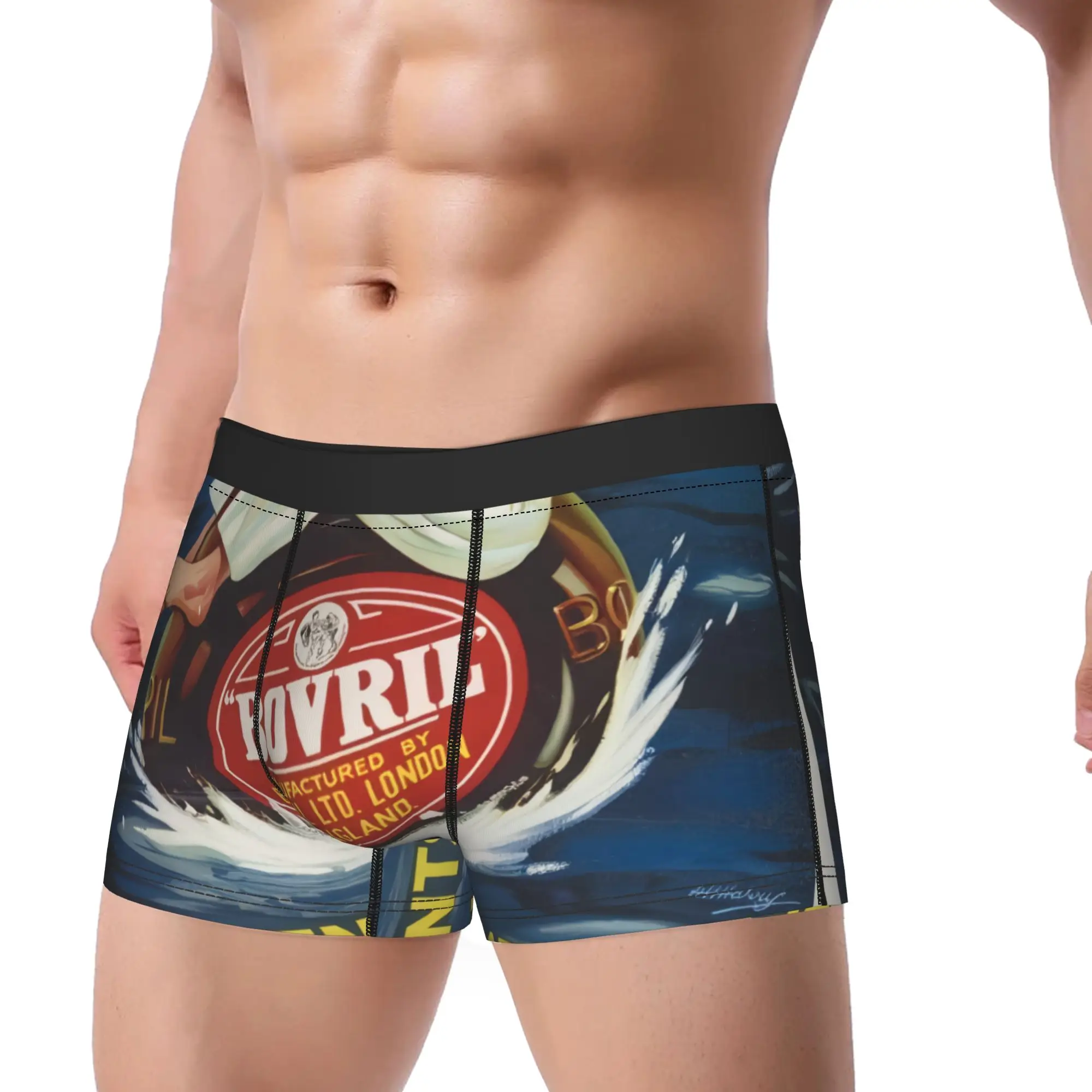 Bovril Prevents That Sinking Feeling Underpants Breathbale Panties Man Underwear Bovril Ventilate Shorts Boxer Briefs