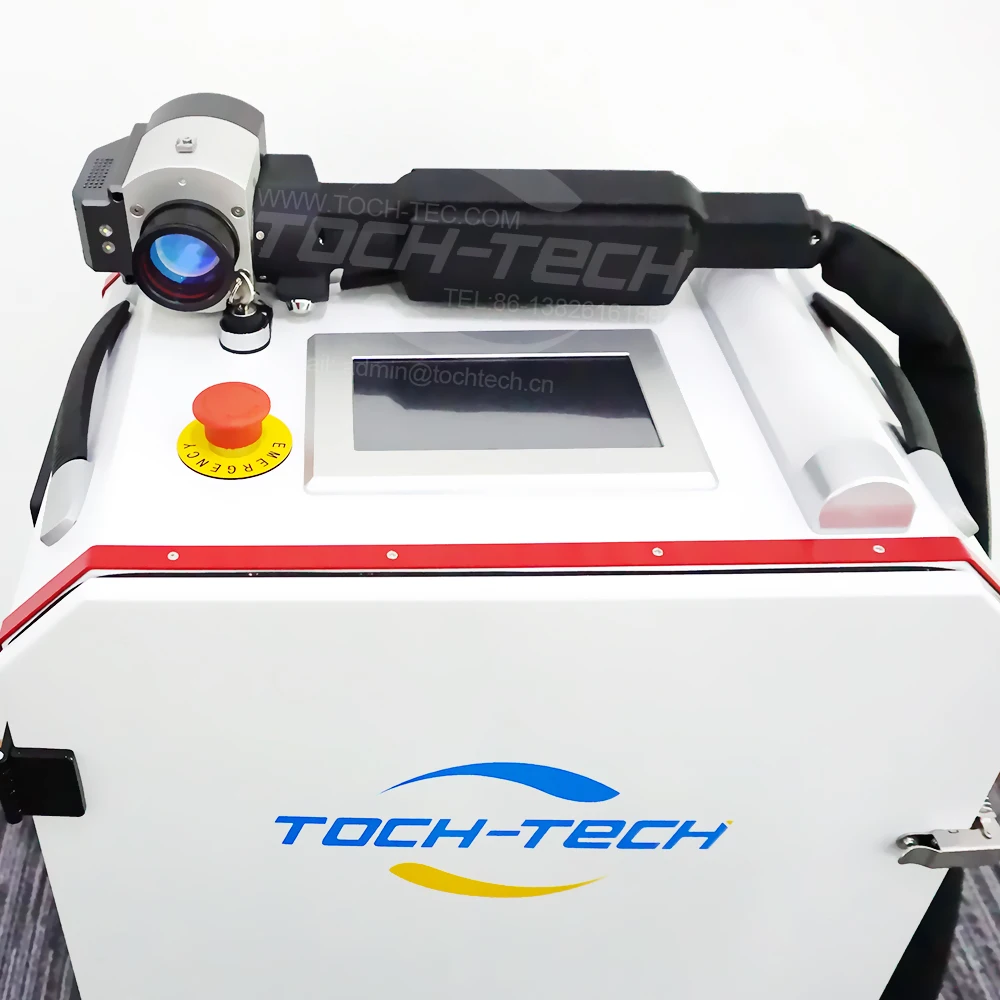 Portable 100w 200W 300w 500w 1000W Pulse Fiber  Cleaning Rust Removal Tool  Cleaner Machine for Metal Rust Oil Paint