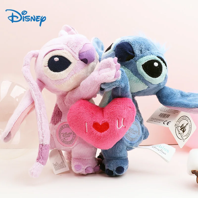 

Kawaii Disney Lilo And Stitch Angel With Heart Plush Toys Kawaii Best Gift For Girlfriend Stich Items For Girls Room Decoration