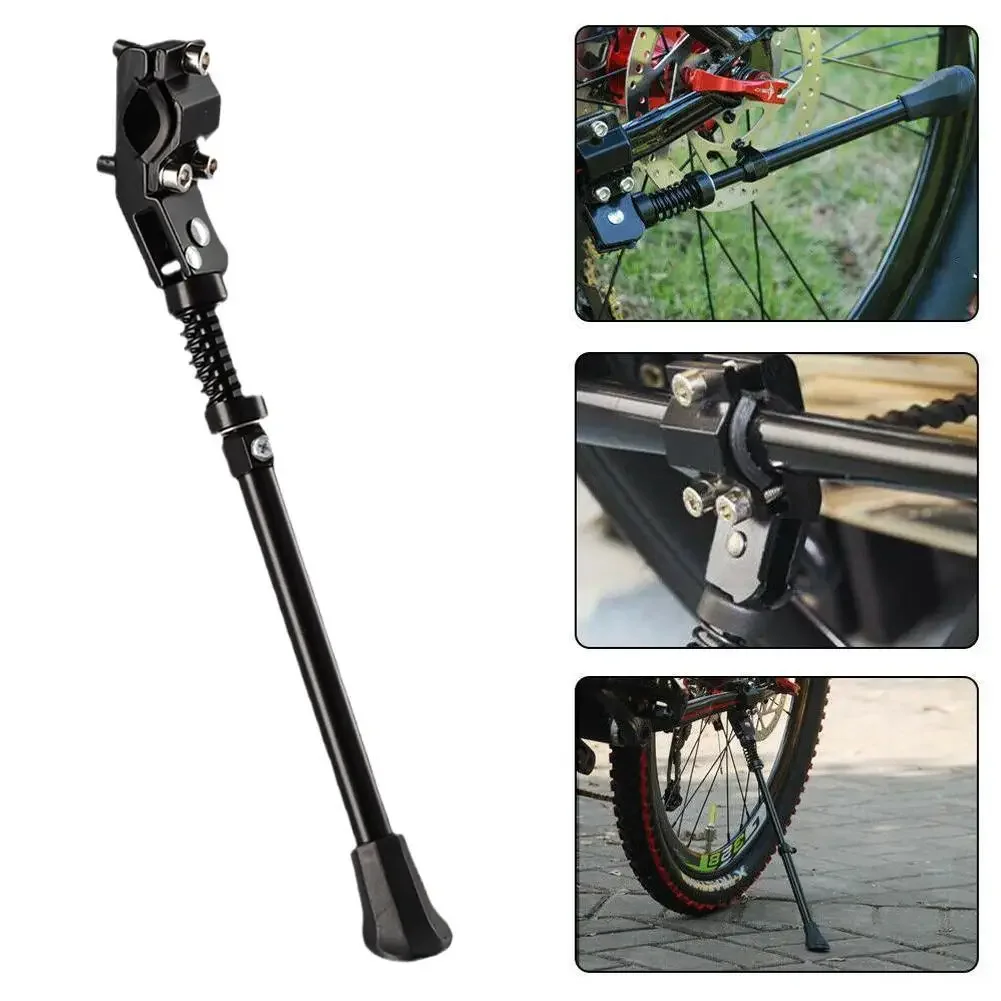 Aluminum Alloy Adjustable Bicycle Stands Kickstand Mountain Bike MTB Aluminum Rear Kick Stand Solid Reliable Bicycle Accessories