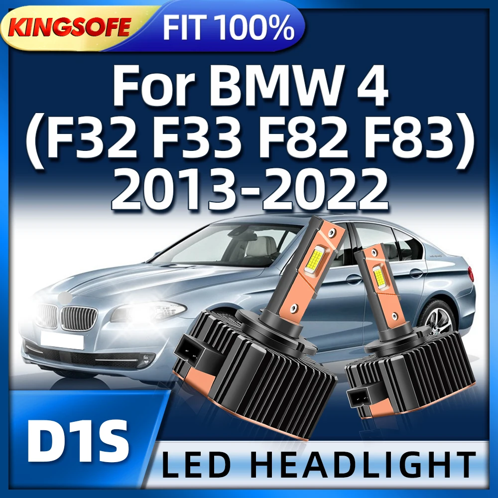 

KINGSOFE Led Headlight D1S 1:1 HID Xenon Car Lamp 30000LM For BMW 4 F32 F33 F82 F83 2013 2014 2015 2016 2017 2018 2019-2022