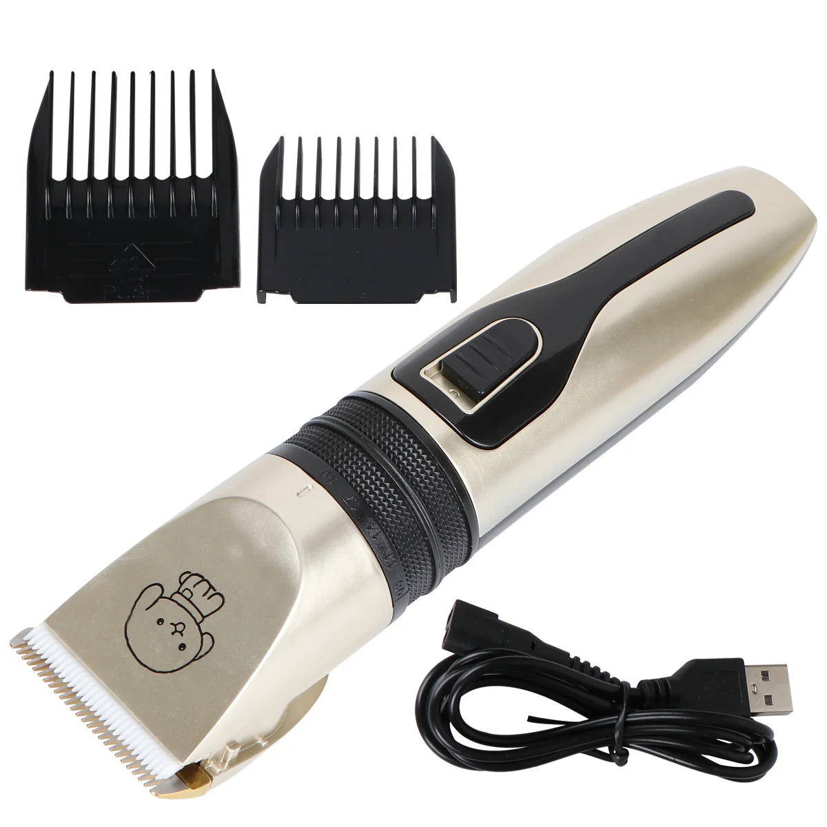 

Professional Pet Hair Trimmer Set Ceramic Head Safe Round Angle Design No Noise Powerful Dog Clipper Grooming Tool