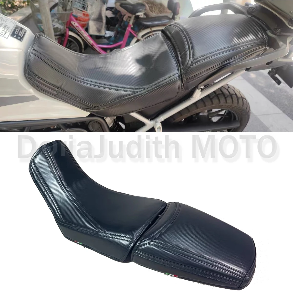 

Custom Cushion Soft Seat Cover Thickening waterproof and softening non-slip FOR 850 Tiger900 850 900 carbon fibre