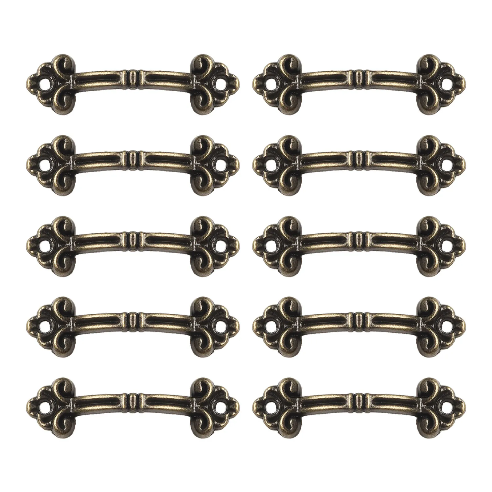 مقبض مقابض لا شيء مقبض صغير صندوق مجوهرات التعبئة والتغليف اكسسوارات العتيقة درج 10 قطعة 48*14 مللي متر لا شيء العلامة التجارية الجديدة