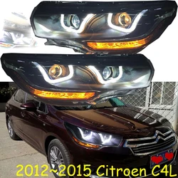 車のヘッドライトのスタイリング、Cityroen c4l、elysee、xsara、c4、ピカソ、c5、zx、c-triomphe、c4l、HID、2012〜2015