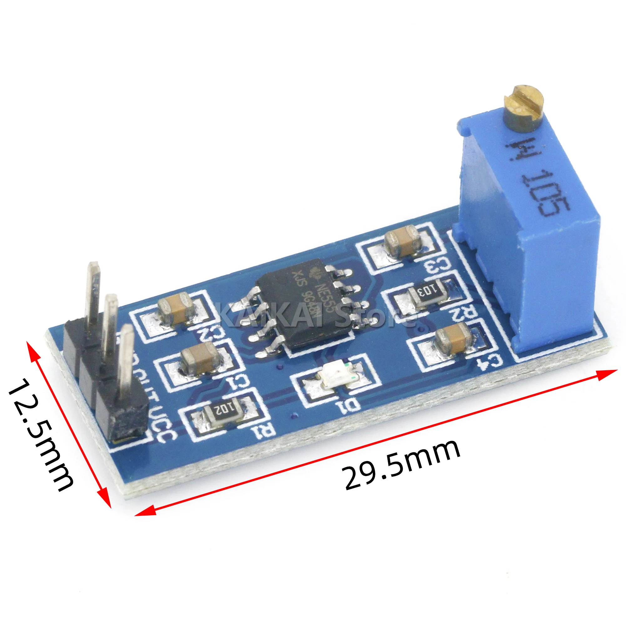 Módulo ajustable de ciclo de trabajo de frecuencia de pulso NE555, generador de señal de onda cuadrada de 5V-12V para Arduino Smart Car