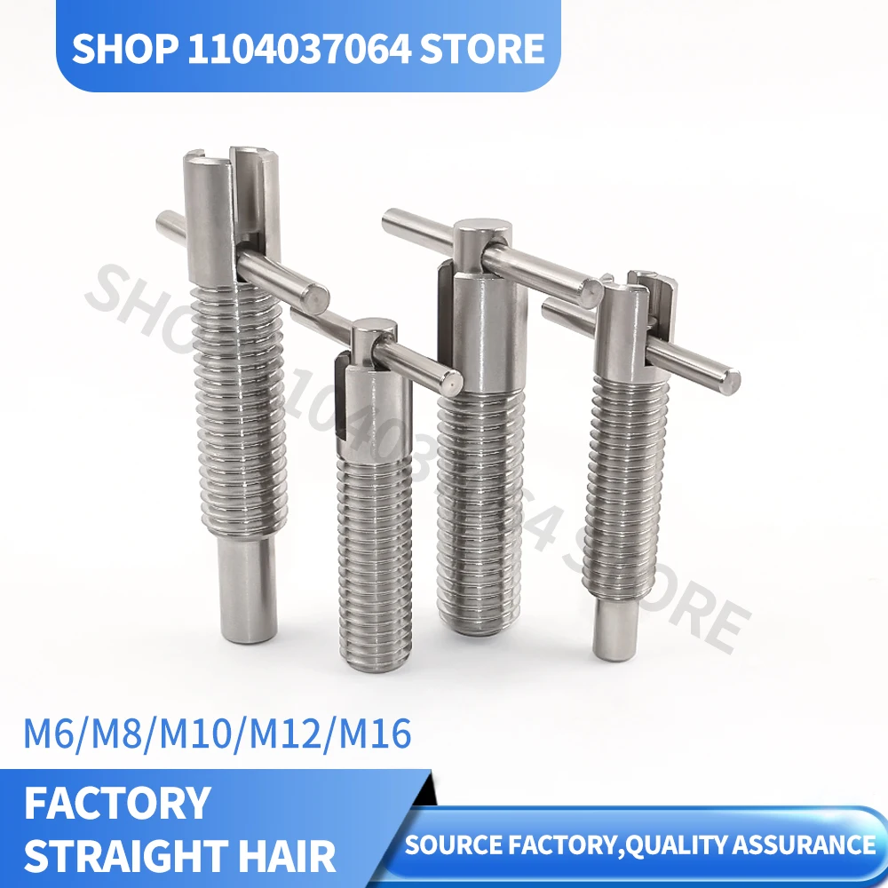 Good Quality Stainless Steel Self-Locking Spring Pins T-Handle Retractable Pull Pin Index Bolt Indexing Plungers M6~M16mm