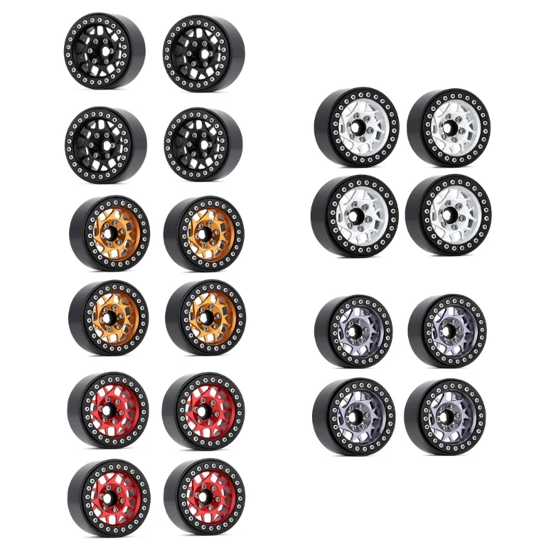 

A Set of Remote Control Crawler Car Wheel Detachable Fine Car Parts Car Necessary Parts Beadlock Wheels Rims