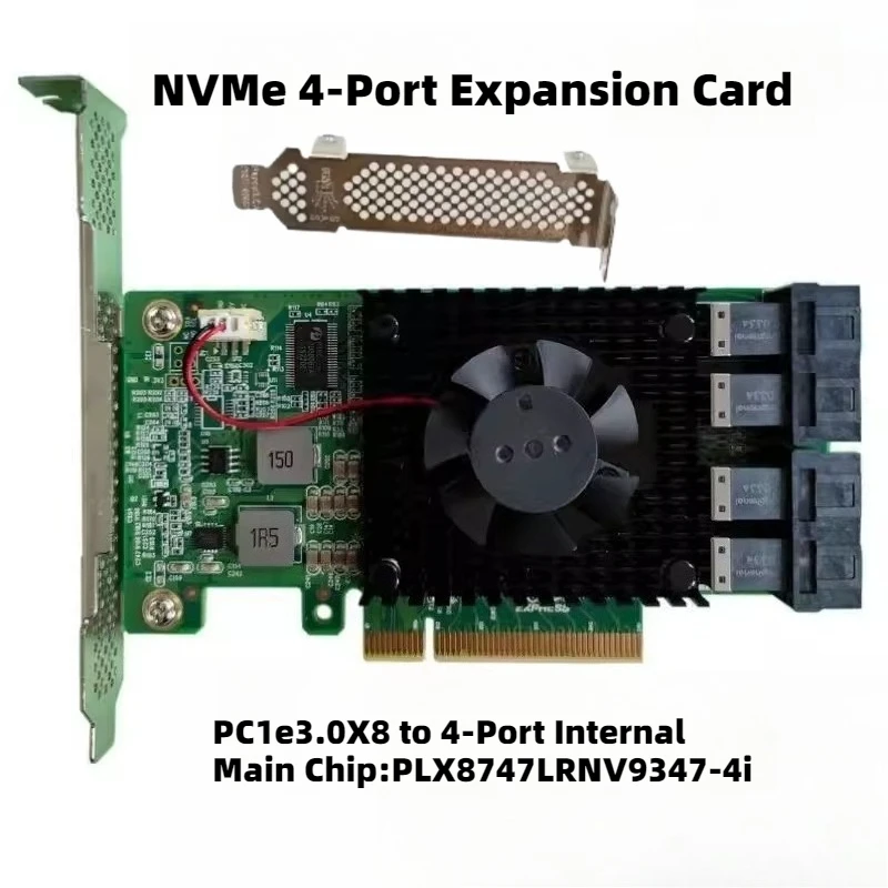 U.2 Expansion Card PCIe3.0X8 to 2Port 4Port SFF-8643 NVME LRNV9347-4i for High Speed Data Transfer