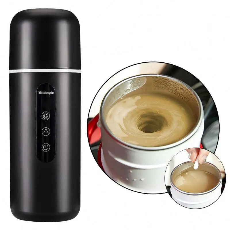 

Heating Temperature Control Smart Shaker Bottle Mug, Self Heating Coffee Mug, Heated Coffee Cup with Lid