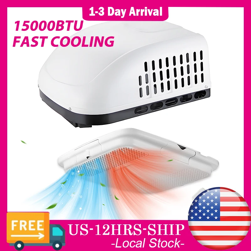 

Aspligo 15000BTU RV Rooftop Air Conditioning System CamperVan Caravan Parking Air Conditioner 115V Heat&Cool For Motorhome Truck