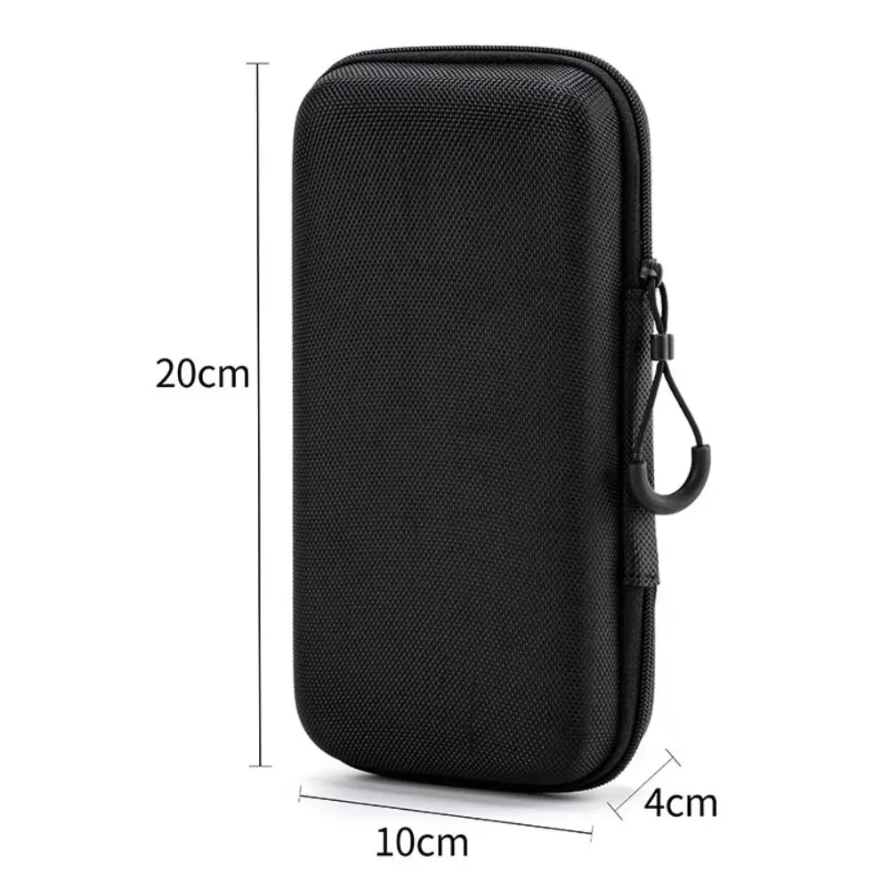 Durable Hard Shell EVA Storage Box Black Mini Pouch Carrying Bag Portable Zipper Earphone Case Charging Cable