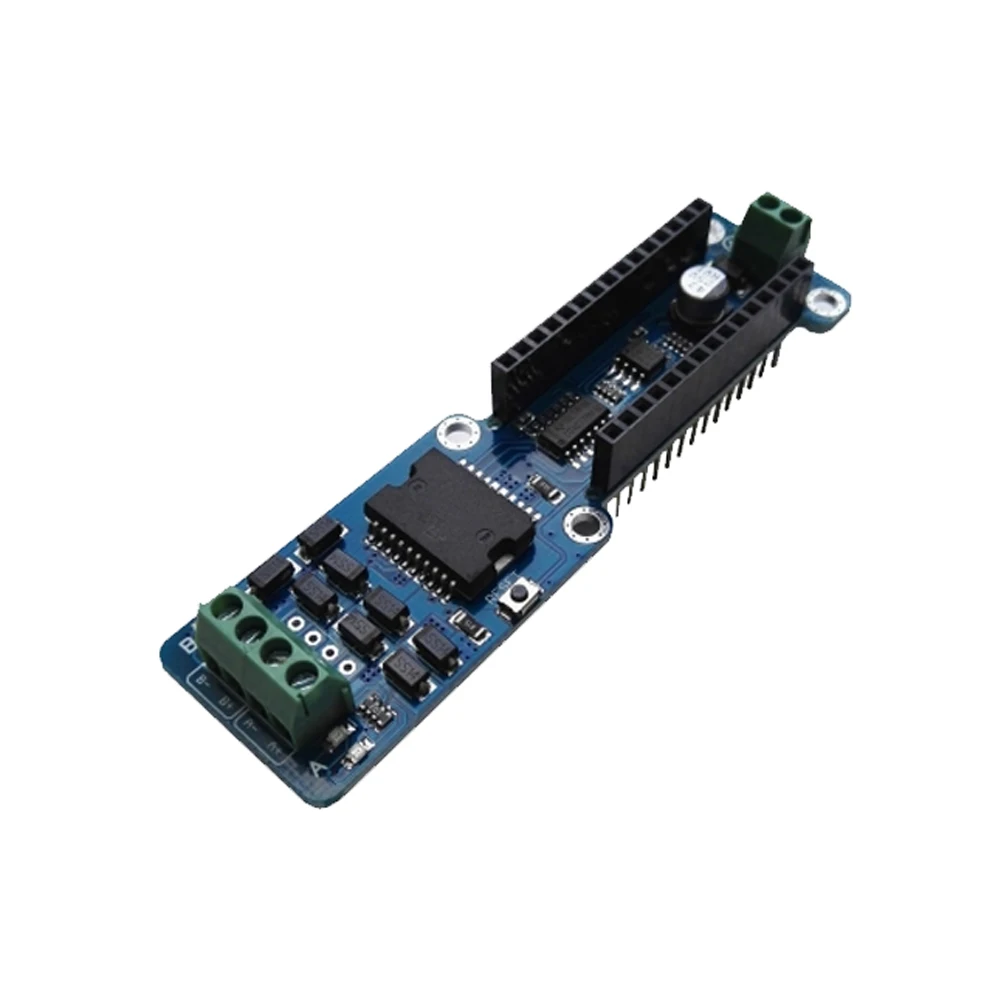 Módulo de conducción de Motor paso a paso L298P para Arduino R3, placa protectora de controlador de Motor, Nano doble canal, placa de puente en H completa