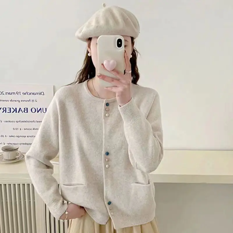 

Новый модный свитер в западном стиле, куртка, популярный женский интернет-товар, Свободный вязаный кардиган, маленький Топ