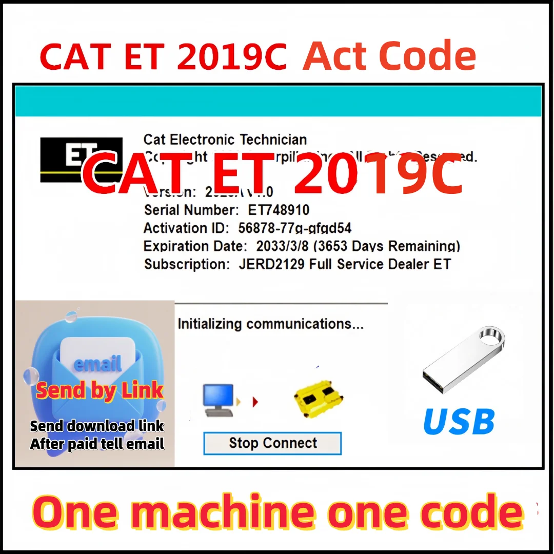

Программное обеспечение для автодиагностики Red Cat ET 2019C для Red Caterpillar Electronic Technician с видео и кодом активации