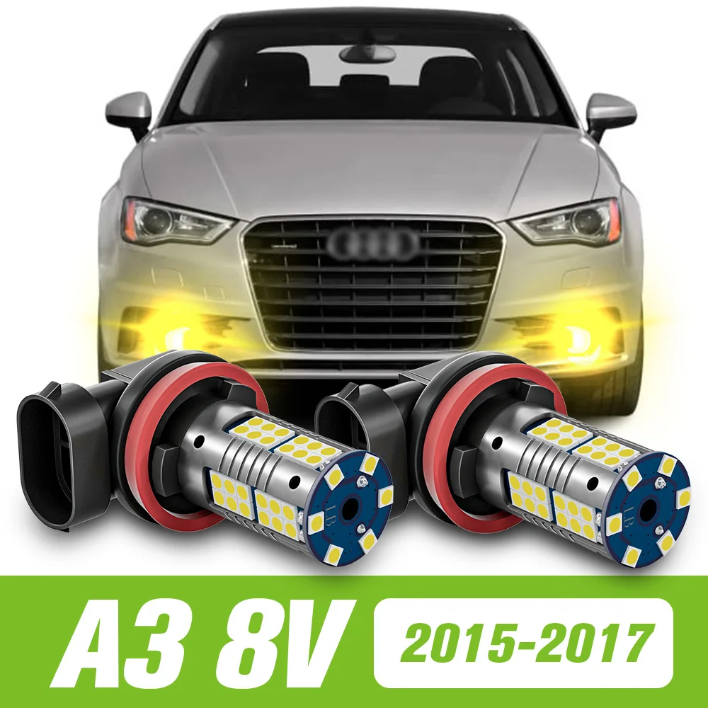 

2pcs For Audi A3 8V 2015 2016 2017 LED Fog Light Accessories