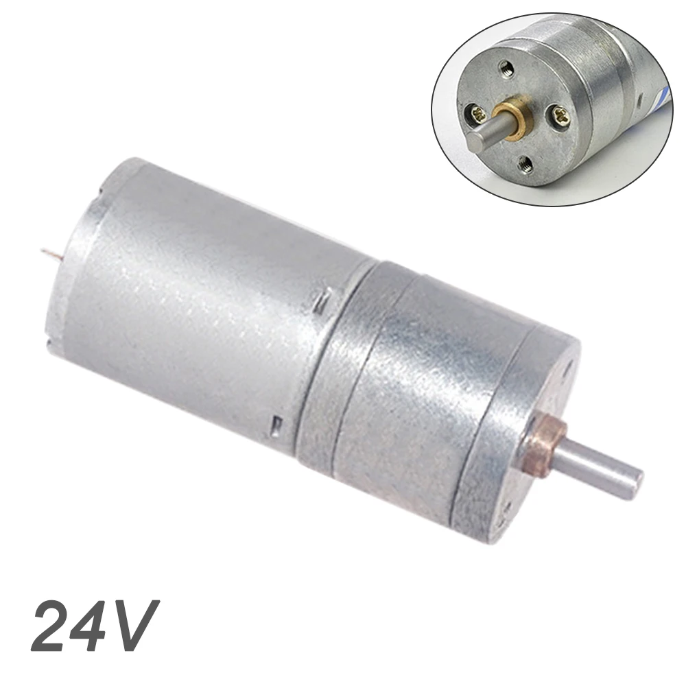 

JGA25-370 Geared Motor DC Motor 24V Electric Gear Motor High Torque CW CCW Reversed Motor for Home Toy Tools Appliance