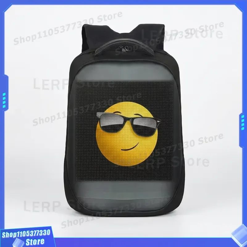1080P LED Backpack Screen with Bluetooth App Control 1000cd Brightness IP54 Waterproof Programmable Advertising Display for