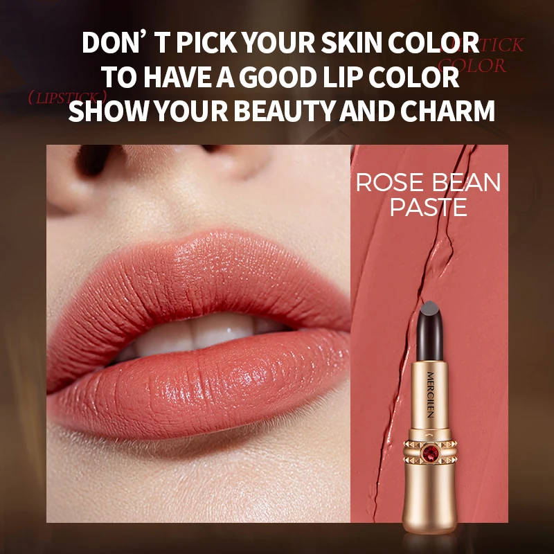 Mercilen 5-Color Obsidian Secret Realm langanhaltender, farbfixierender Essenz-Lippenstift, feuchtigkeitsspendender Lippenbalsam, langanhaltend, wasserfest, geschmeidig, nicht klebrig, keine Rückstände, für alle Hauttöne geeignet, geeignet für den Alltag, besondere Anlässe, Party-Make-up – Detail 6
