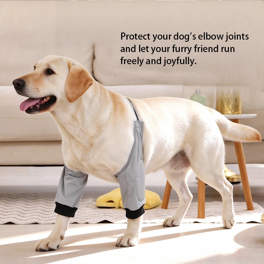 Pet Dog Elbow Protector Brace Adjustable Soft Breathable Puppy Elbow Wrap Prevent Licking Wounds Practical Knee Pads for Dogs