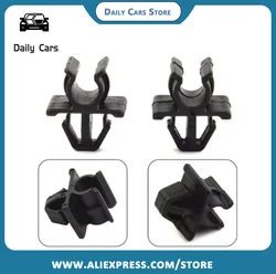 2PCS Plastic Car Hood Prop Rod Clips Set For Nissan Hood Hood Panels Parts Car Cars Clamp Auto Fastener Clips Interior