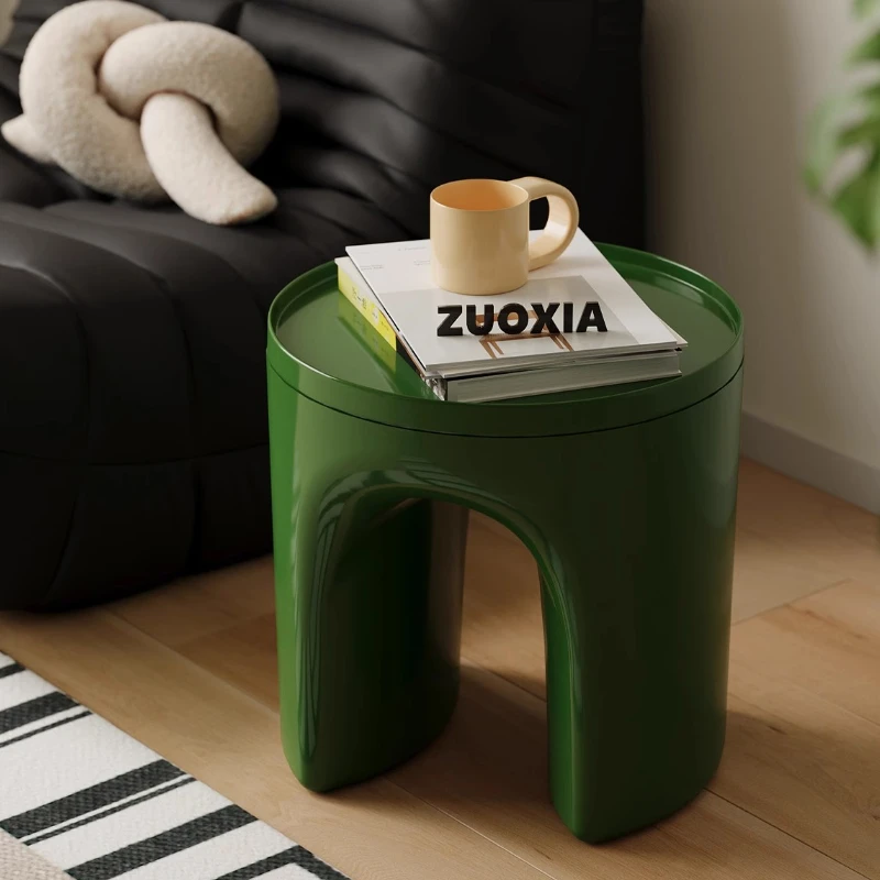 

Прикроватный столик в скандинавском стиле, пластиковый кофейный столик, минималистичный прикроватный столик для спальни, креативный табурет-шкаф для хранения