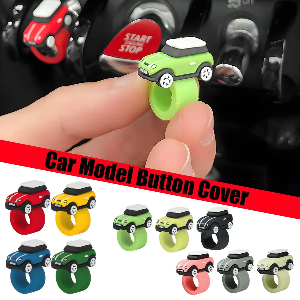 

Car Silicone Button Ring for For BMW Mini Cooper Accessories Interior Ornaments Automobiles Dashboard Decoration Creative Gifts