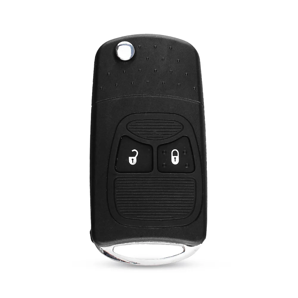 KEYYOU Remote Modified Folding Key Flip Shell Case For Chrysler Jeep Compass Wrangler Patriot Remote Key Case Fob 2 Button