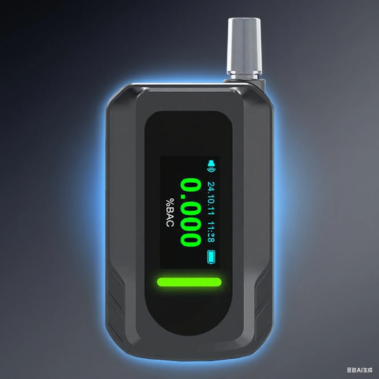 

D2000 Electrochemical Alcohol Tester Digital Breathalyzer LCD Display USB-C Fast Charging Electronic Alcohol Tester 72*45*17mm