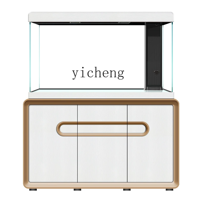 TQH fish tank living room household ultra-white glass goldfish tank aquarium