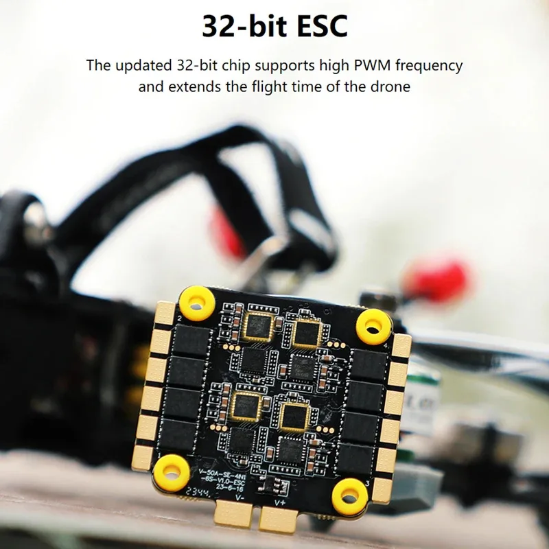 T-MOTOR Velox F7 SE FC V50A, 6S 4in1 ESC, HD Stack, for FPV Racing/Freestyle/Long Range Drone
