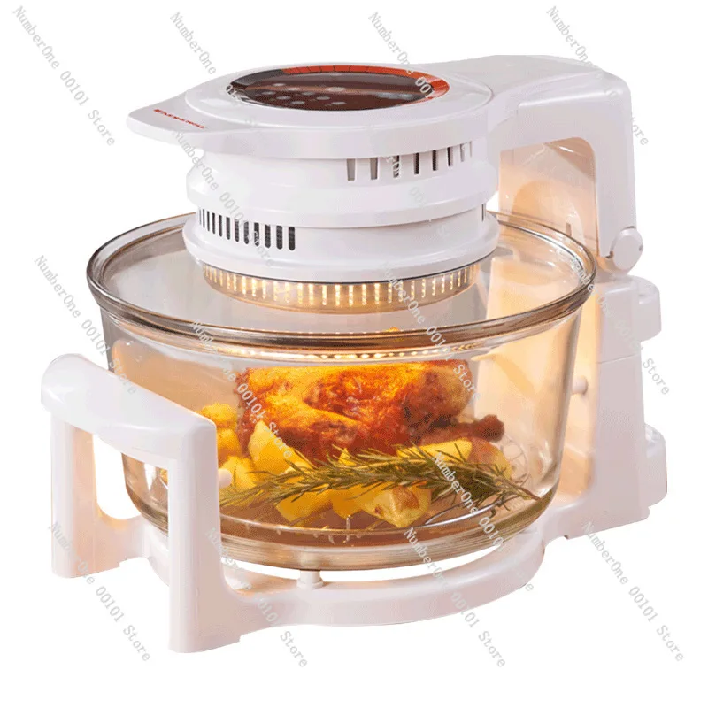 Large Capacity Visible Air Fryer Oven Multifunctional Household Electric Deep Fryer Smart Touch Screen Oil