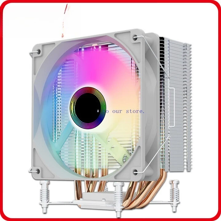 

Для Great Wall GREAT WALL Xianglong 400 Кулер для процессора с воздушным охлаждением Бесшумный вентилятор 4 медных трубки 6 медных трубок Универсальный I3, I5, I7