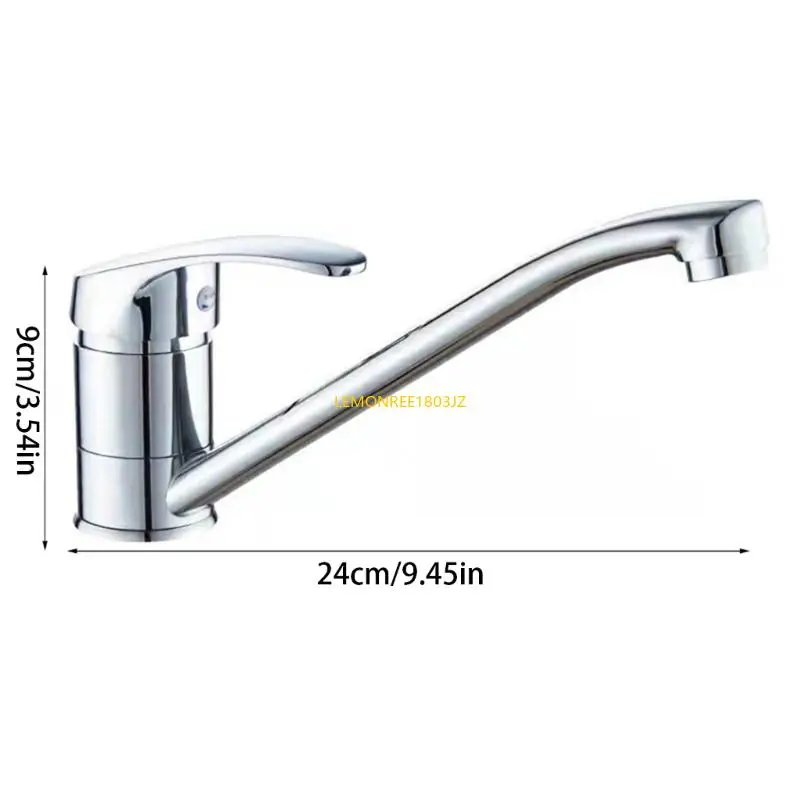 N58C Stylish Kitchen Tap Single Handle 360 Rotation Kitchen Sink Faucet for Home Use