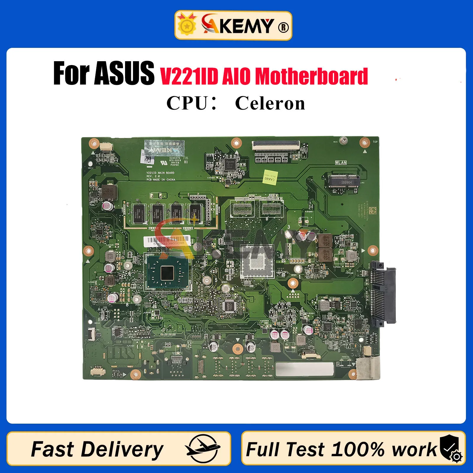 

V221ID Motherboard For ASUS Vivo AiO V221I V221IC V221ID V221IA Mainboard With Celeron CPU 100% tests OK fast shipping stk