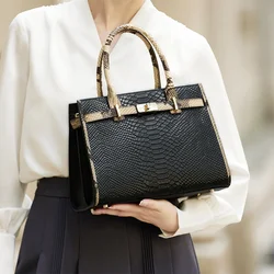 ZOOLER-Bolsa de Ombro Única Original para Mulheres, Bolsas Padrão Animal Preto, Bolsa de Negócios High End, Marca, YC350