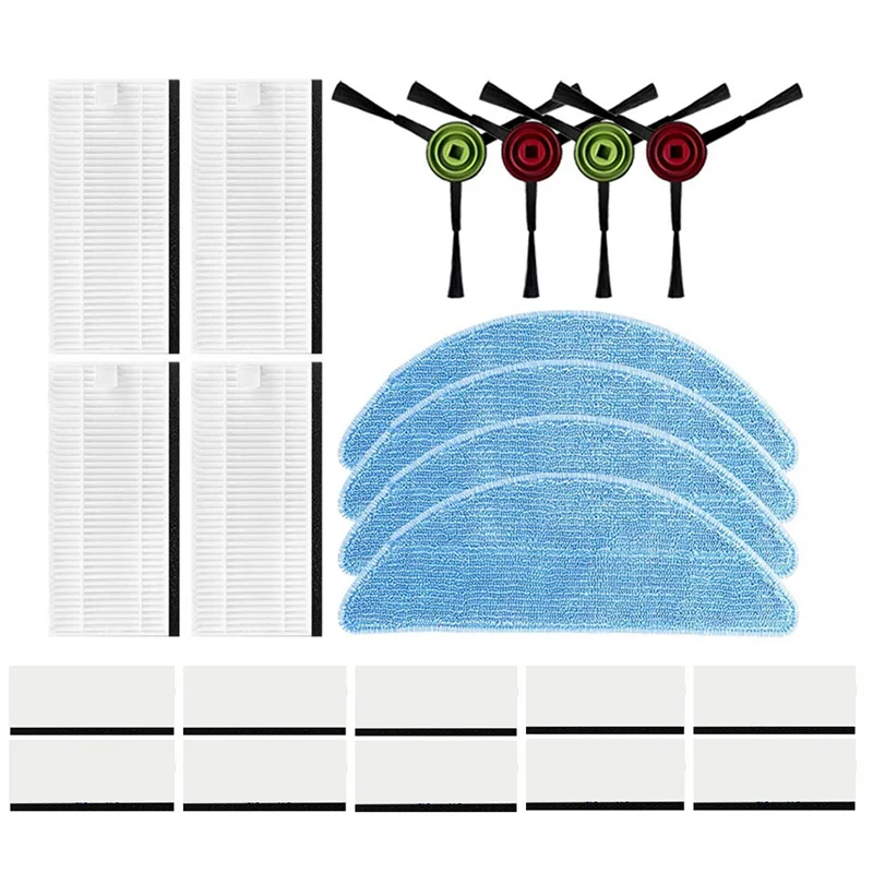 Запчасти для робота-пылесоса Cecotec Conga Eternal Max X-Treme / Ultimate / Titanium/Vital, основная боковая щетка, фильтр НЕРА