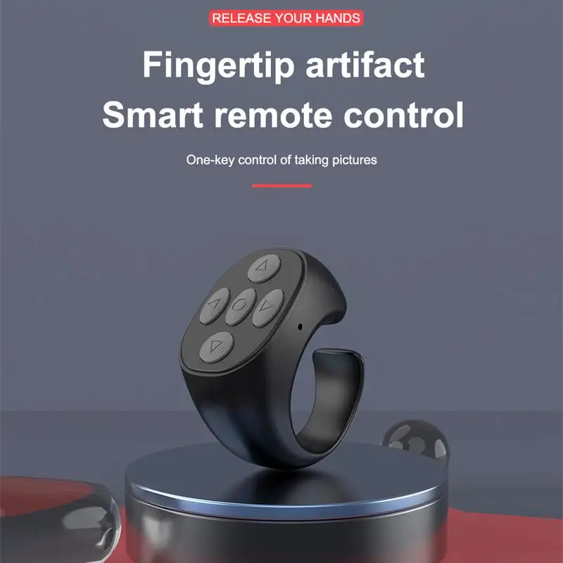 Remote Control Page Turner Ring Auto Camera Shutter Automatic Continuous Click Device Wireless Selfie Button Scrolling Button