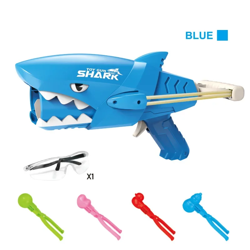Snowball toy launcher; toy gun for snowball fight; outdoor sports toy; parent-child companion; snowman model; holiday gift
